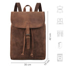 Rucksack Damen Echtleder braun