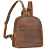 "Elonora" Borsa zaino in pelle vintage 2 in 1 Donna