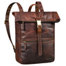 "Cairo" Zaino Rolltop Pelle Porta PC 15,6 - 17 Pollici