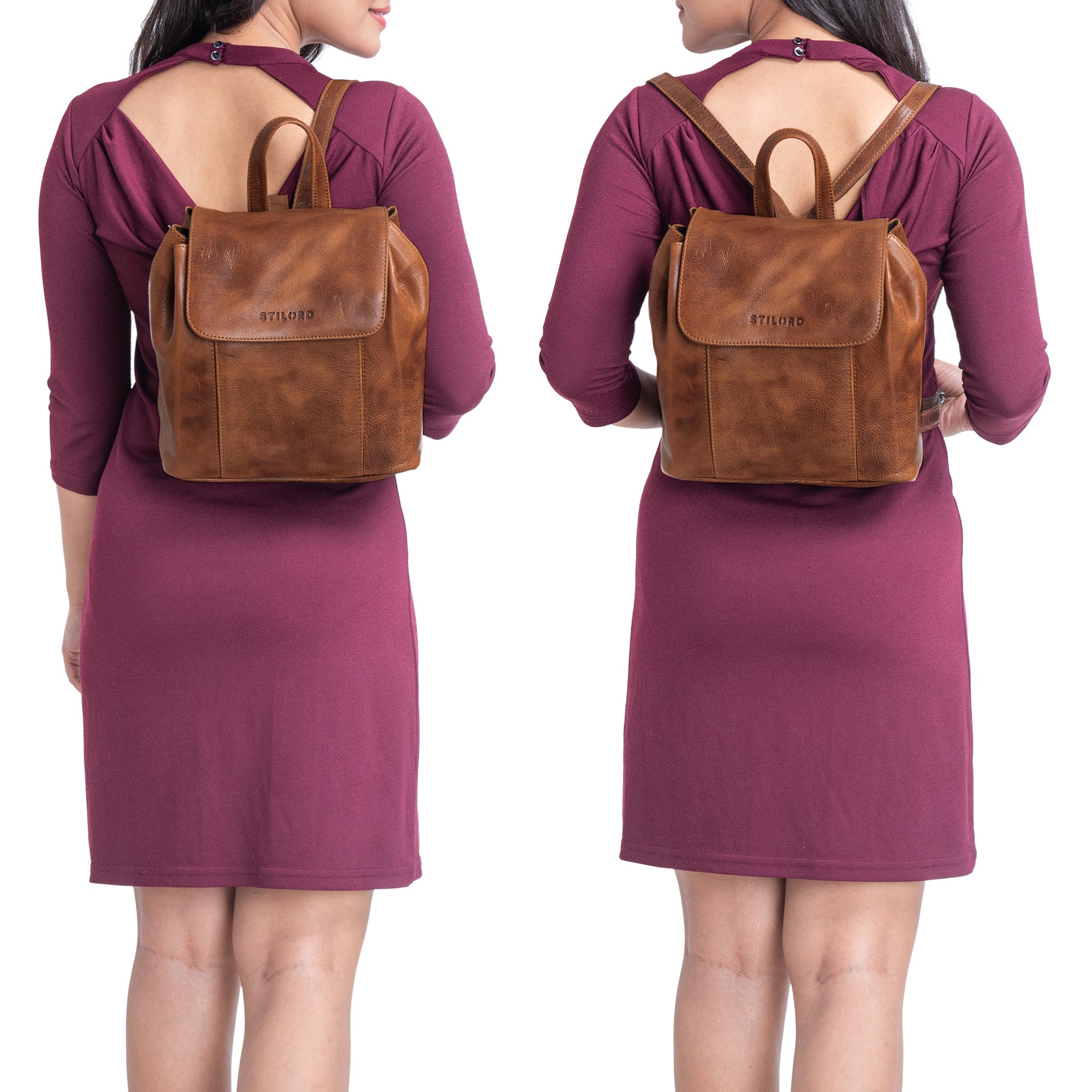 Rucksack echtes Vintage Leder