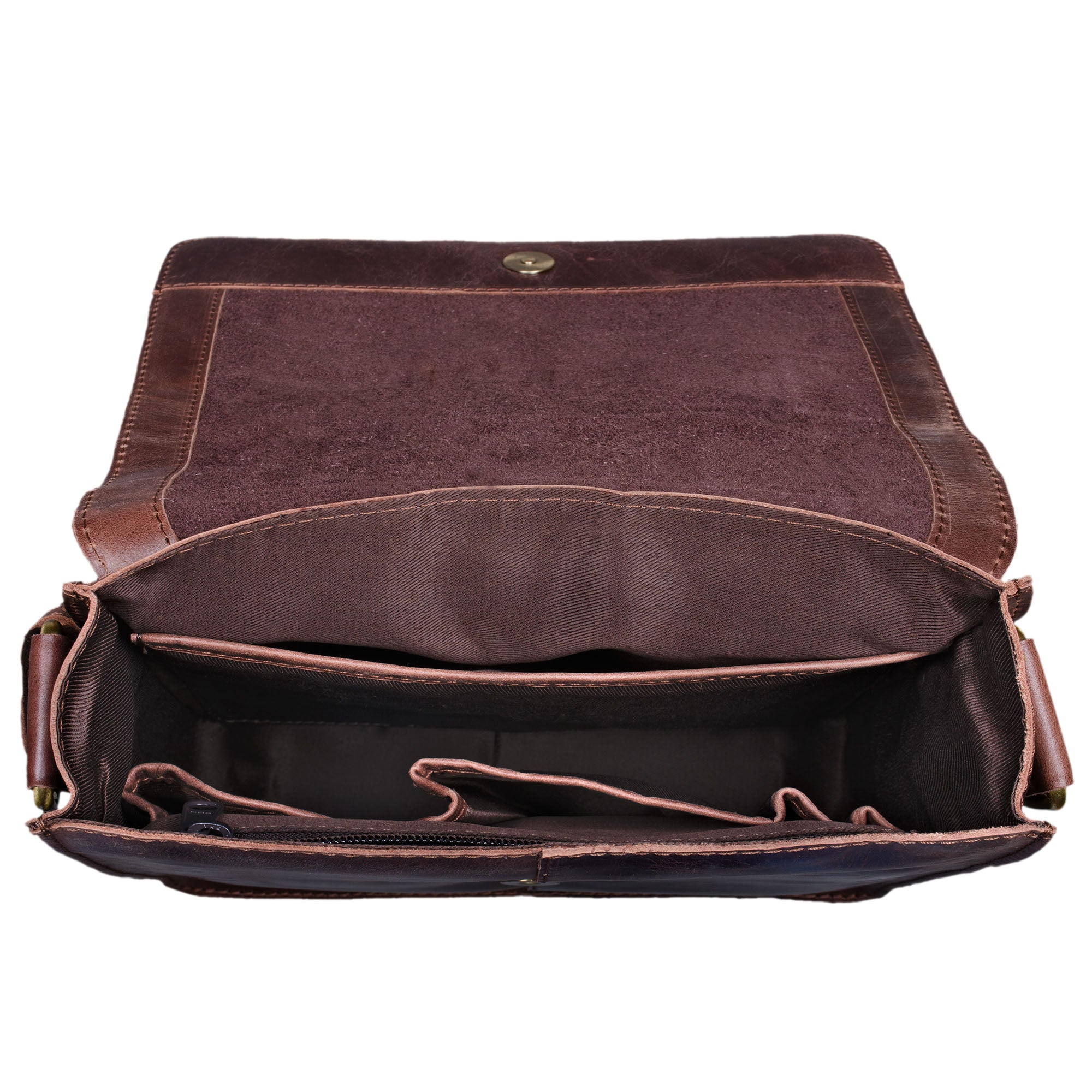 Braune Ledertasche Schultertasche Männer Vintage