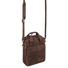 Leder Schultertasche für Herren