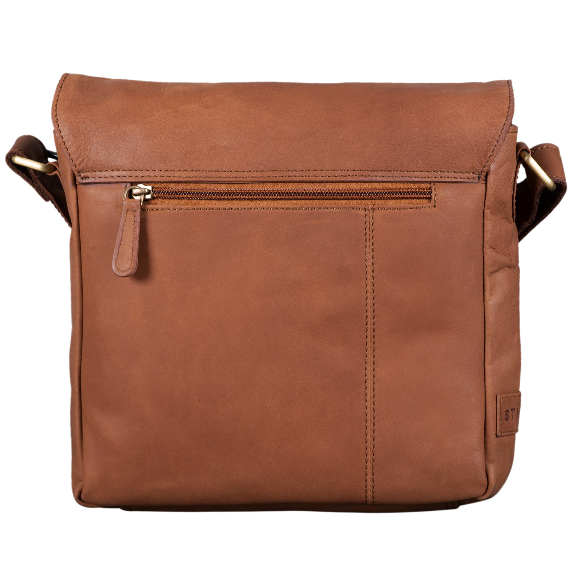 Kleine Leder Schultertasche Damen braun