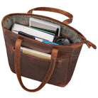 Shopper Leder cognac mit großem Hauptfach