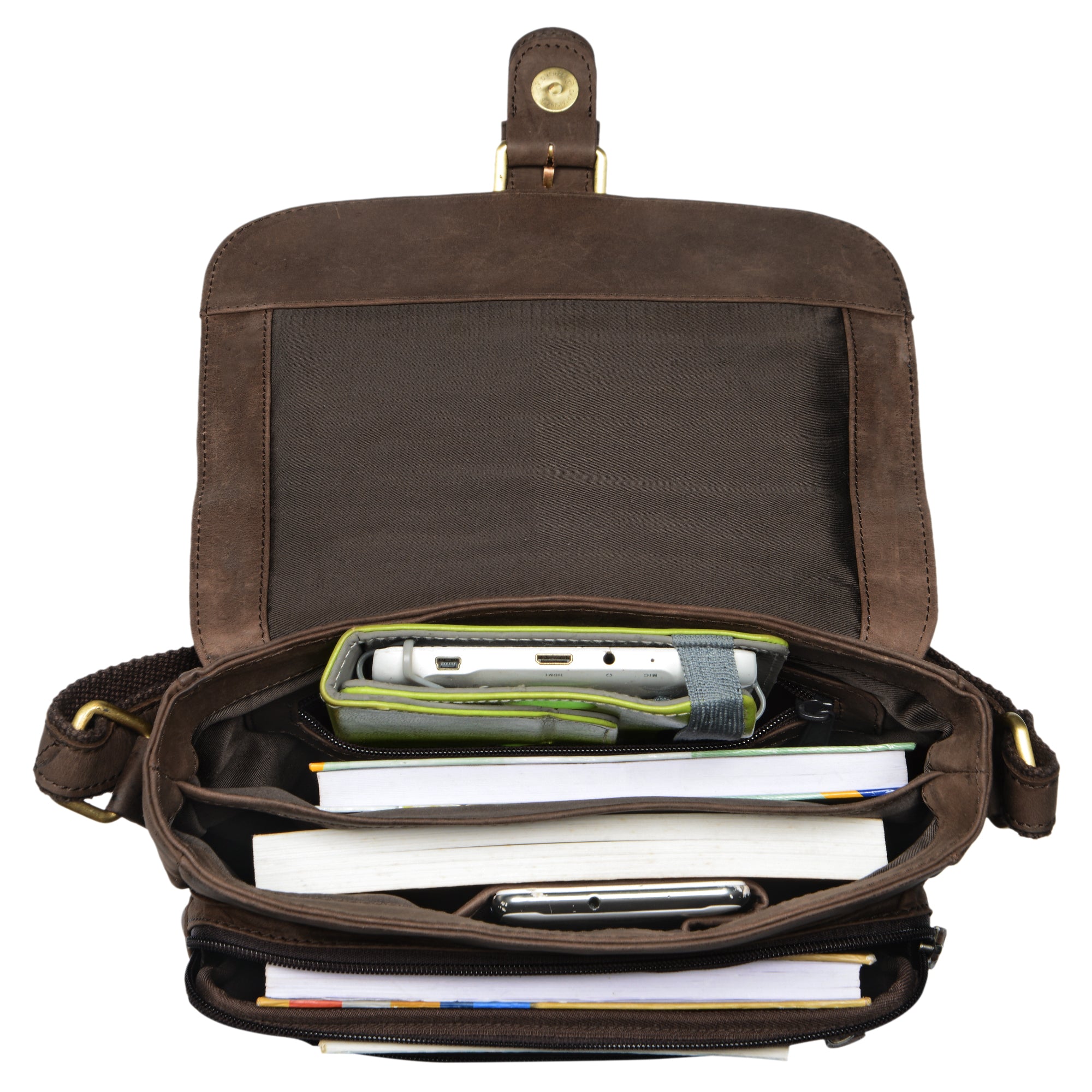 Herren Umhängetasche Vintage Leder