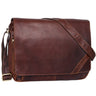 Seconda opzione "Nick" Borsa messenger uomo donna in pelle stile Vintage