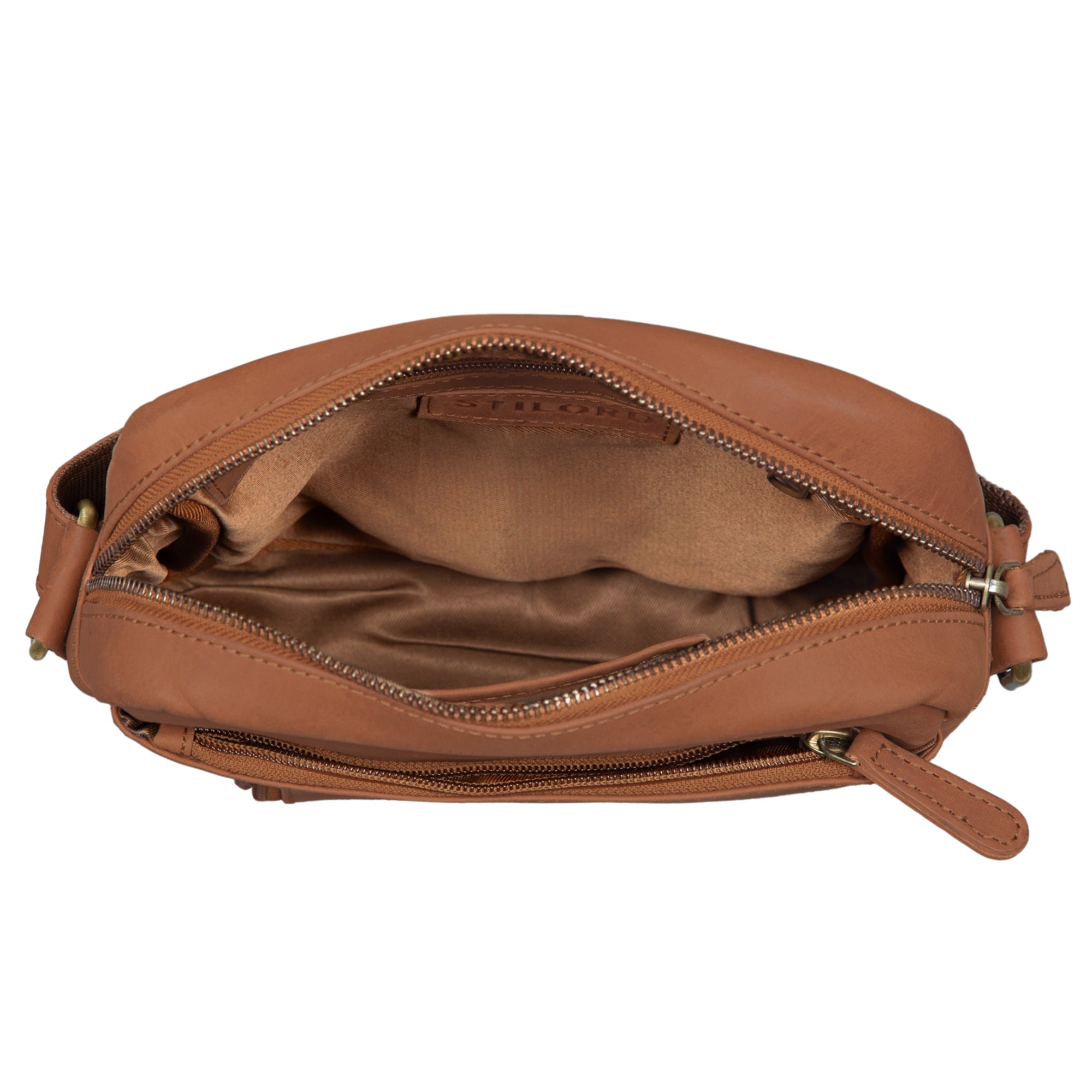 Herren Tasche Leder klein braun