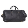 Leder Weekender Herren Damen schwarz