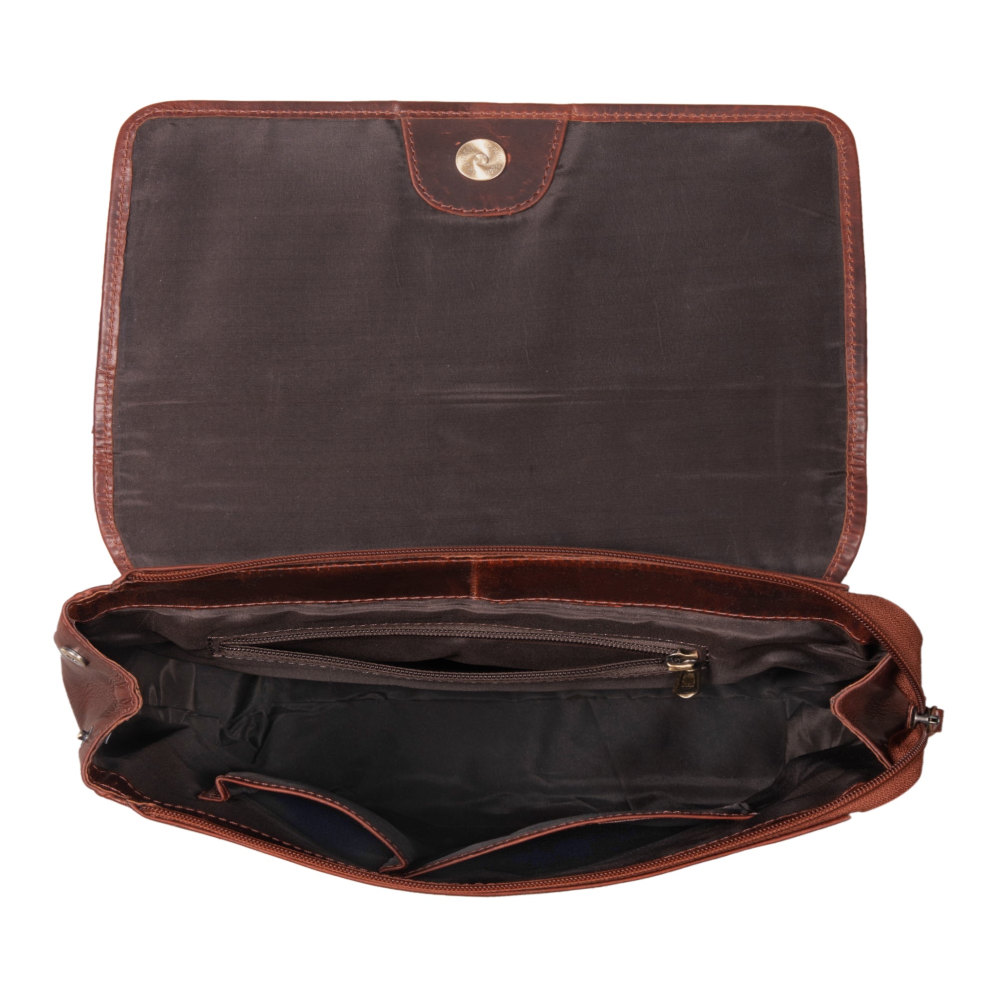 Echtleder rucksack für herren braun