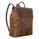 Herrenrucksack elegant leder braun