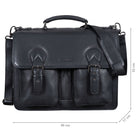 Vintage Business Bag Leder Schwarz
