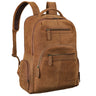 Echtleder Arbeitsrucksack 15.6 Zoll Herren Braun groß