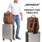 Reiserucksack Leder braun