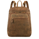 brauner Lederrucksack für Damen