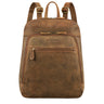 brauner Lederrucksack für Damen