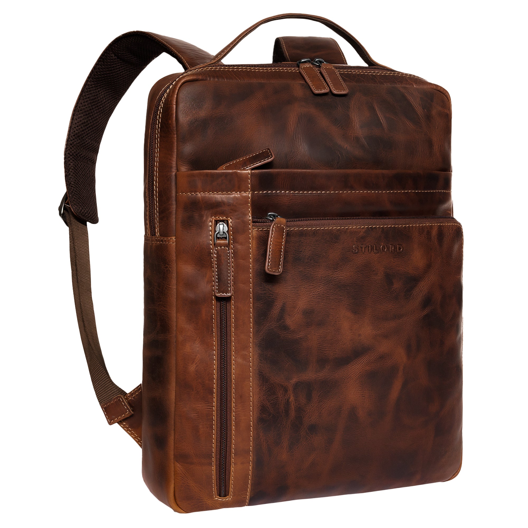 15,6 Zoll Lederrucksack Retro