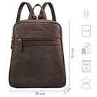 Klein Lederrucksack Shopping