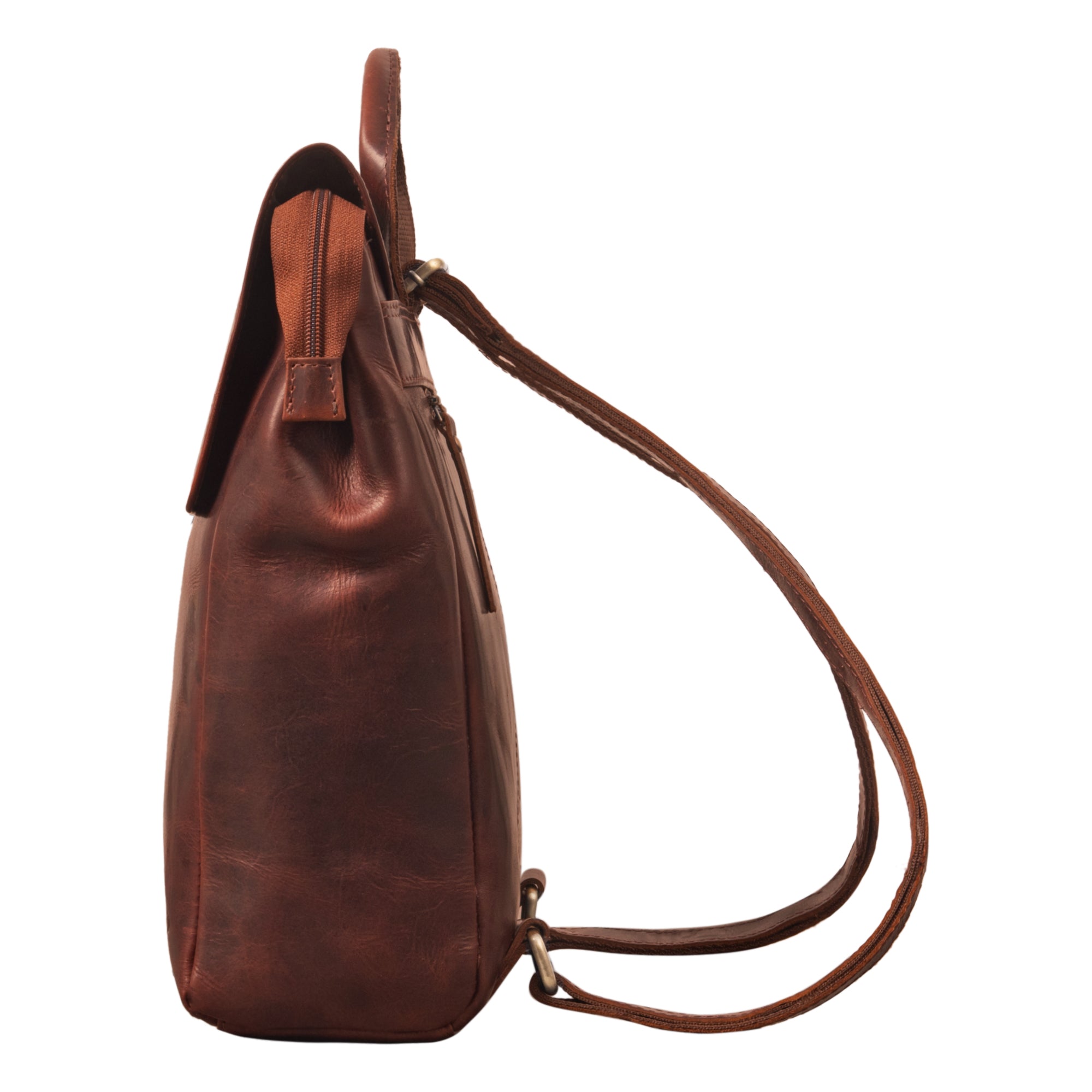 Herren damen fahrrarucksack leder
