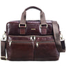 Leder Businesstasche Herren Damen dunkelbraun
