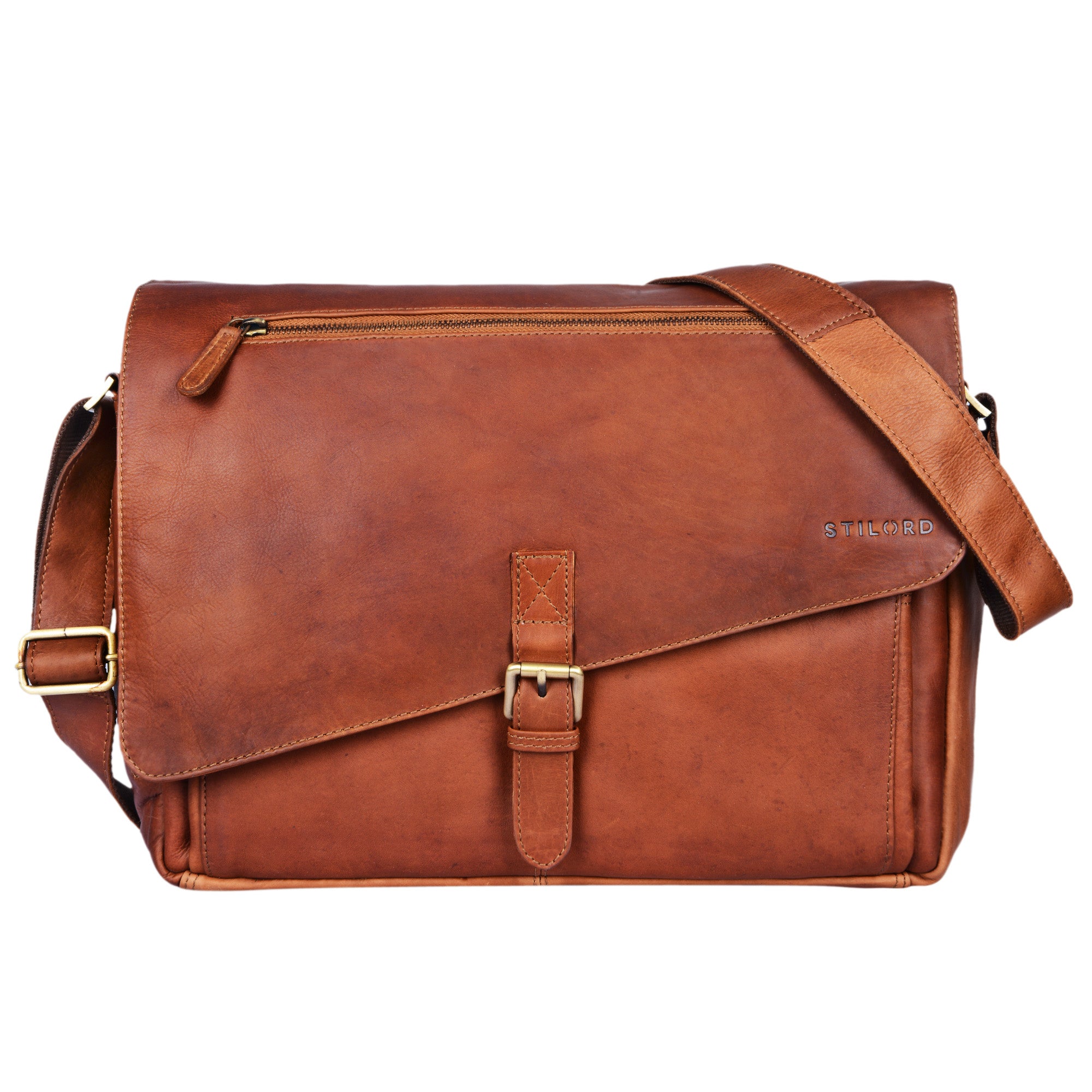 Damen Umhängetasche Leder braun
