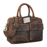 Schultertasche Herren Leder braun