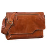 Seconda opzione  "Marvin" Borsa Messenger vintage in pelle