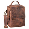 Seconda Opzione "Gideon" Borsello Uomo a Tracolla in Pelle Vintage