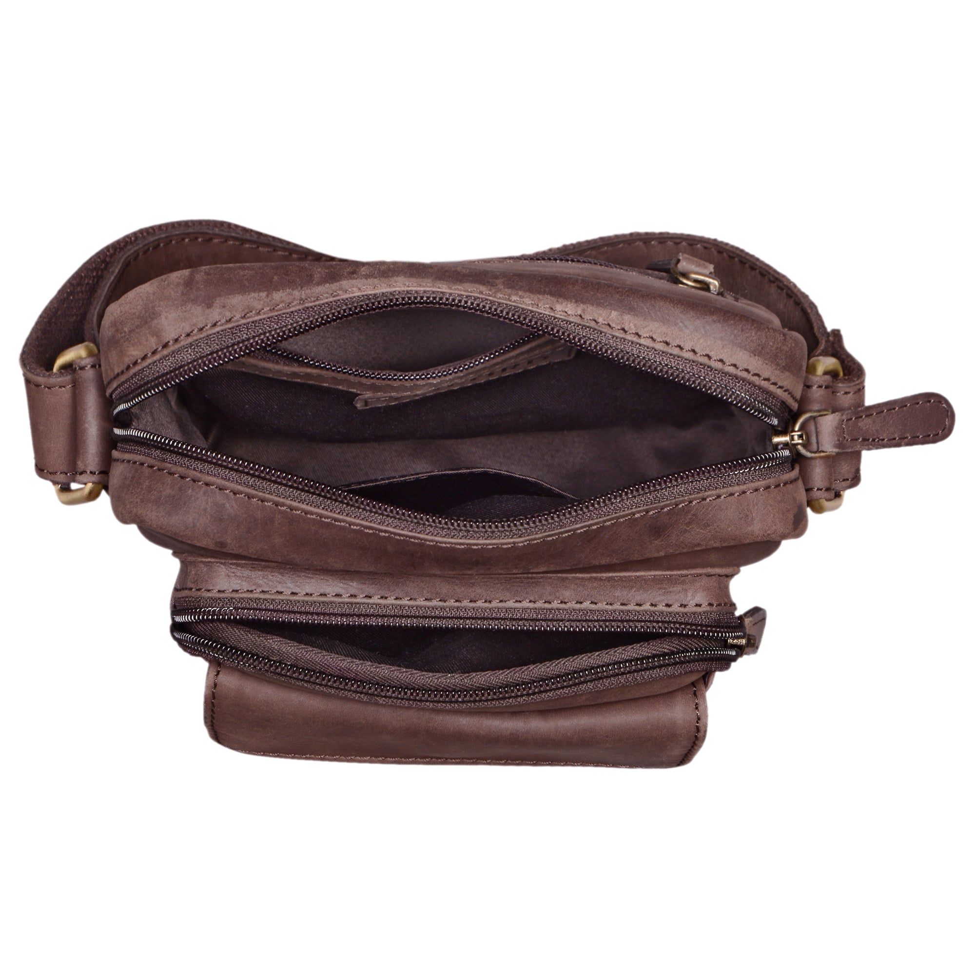Vintage Leder Umhängetasche klein