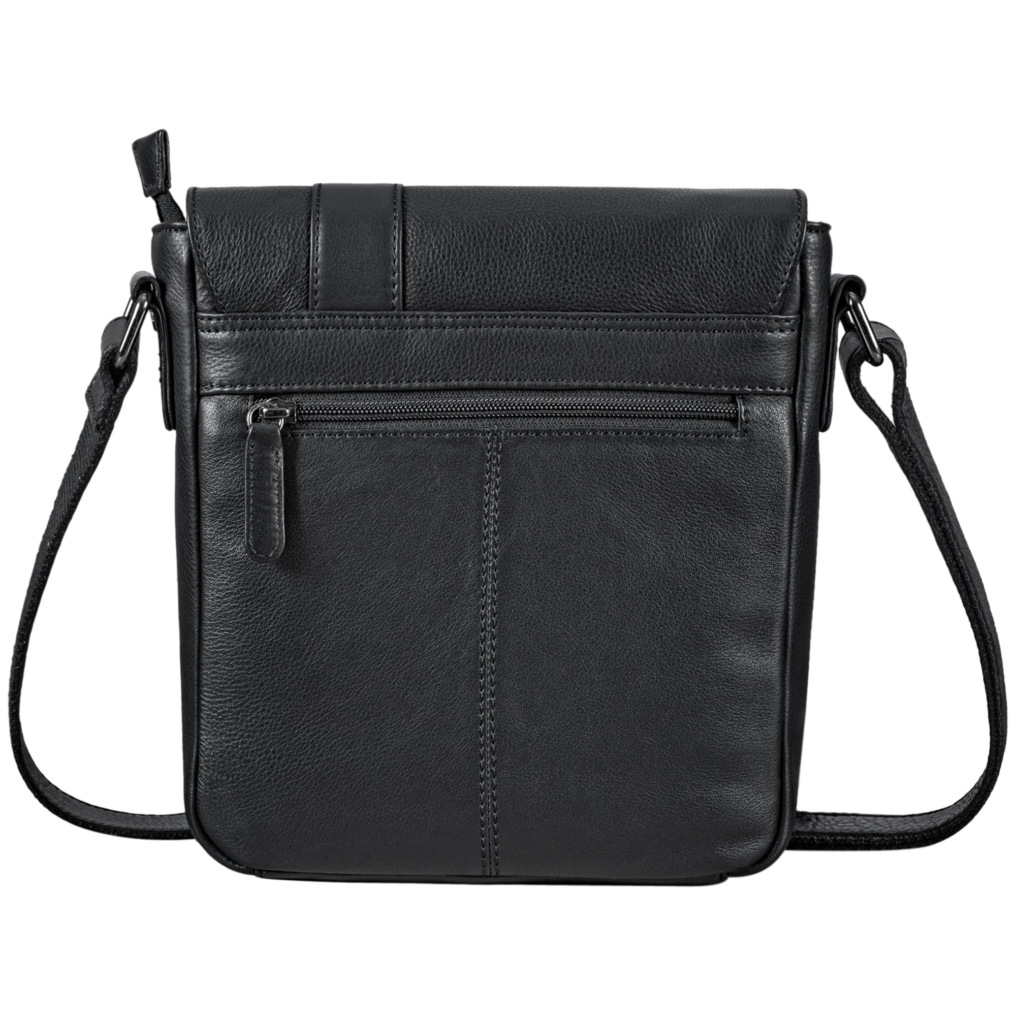 Umhängetasche Ledertasche klein schwarz