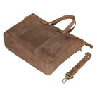 Damen Schultertasche gross Leder braun