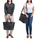 Tasche Damen Leder schwarz