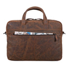 Herren Schultertasche Leder Vintage