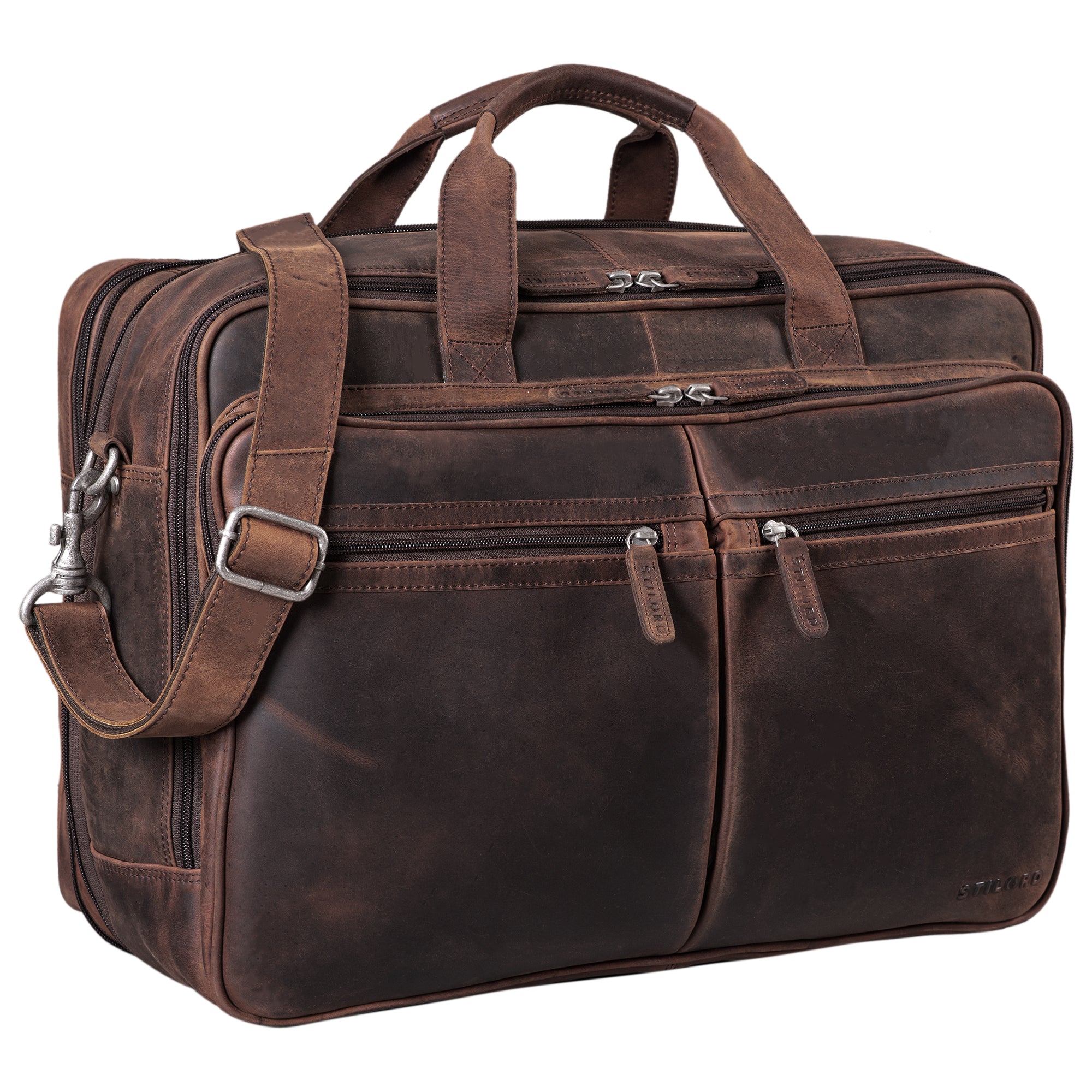 Reisetasche Herren Vintage Leder braun