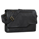 Leder Notebooktasche Businesstasche schwarz