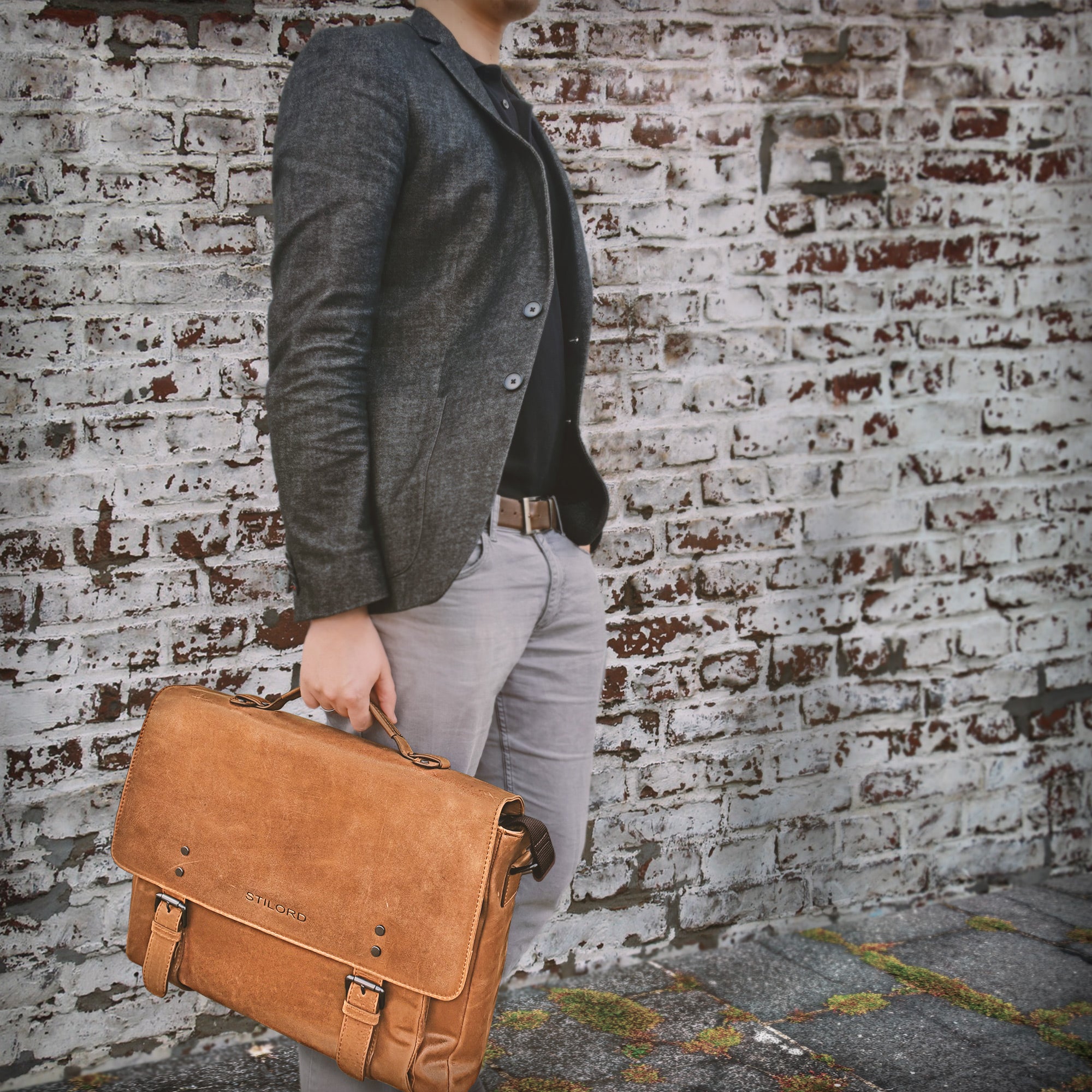 Vintage Lehrertasche braun