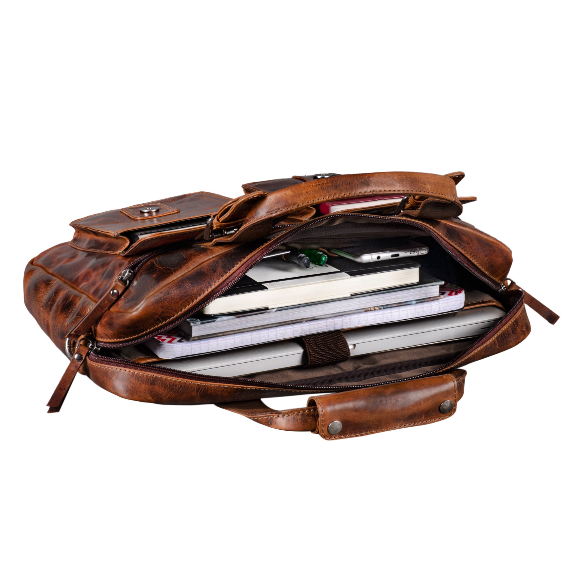 Referendar Ledertasche kompakt Laptop