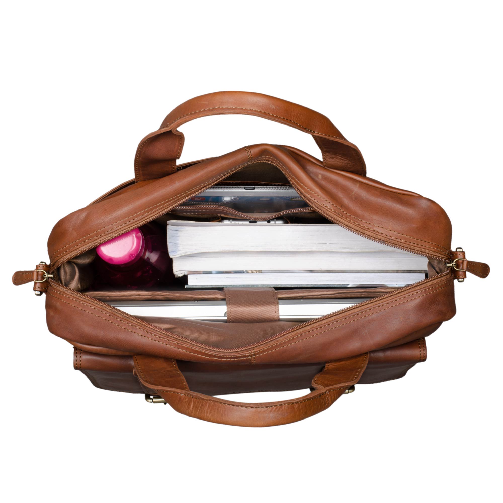 Retro Lehrertasche mit Laptopfach