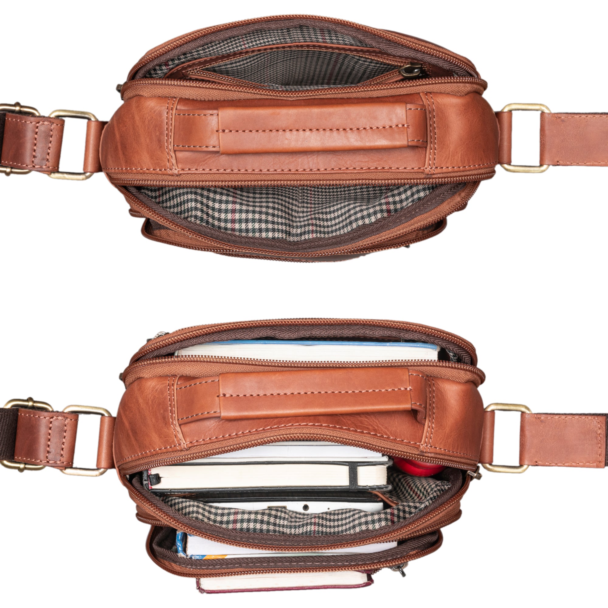 Kleine Tasche zum Umhängen Männer Leder