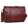 Messengerbag Herren Leder groß rotbraun