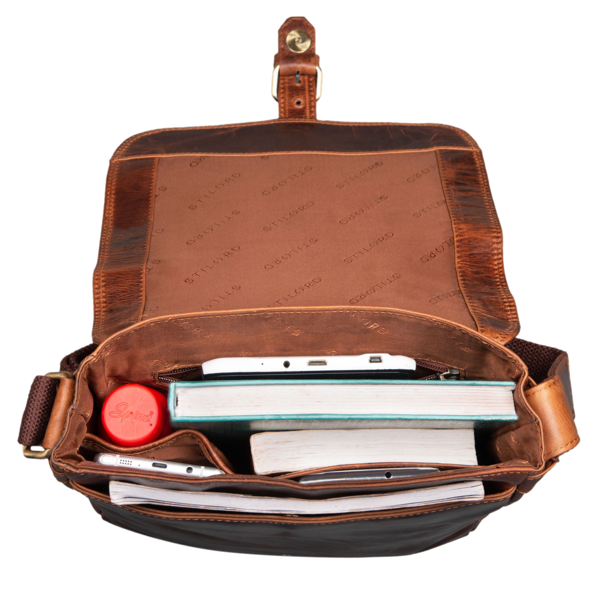 Vintage Messenger Bag Leder 10.1 Zoll