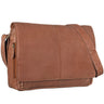 Leder Messenger Bag hellbraun