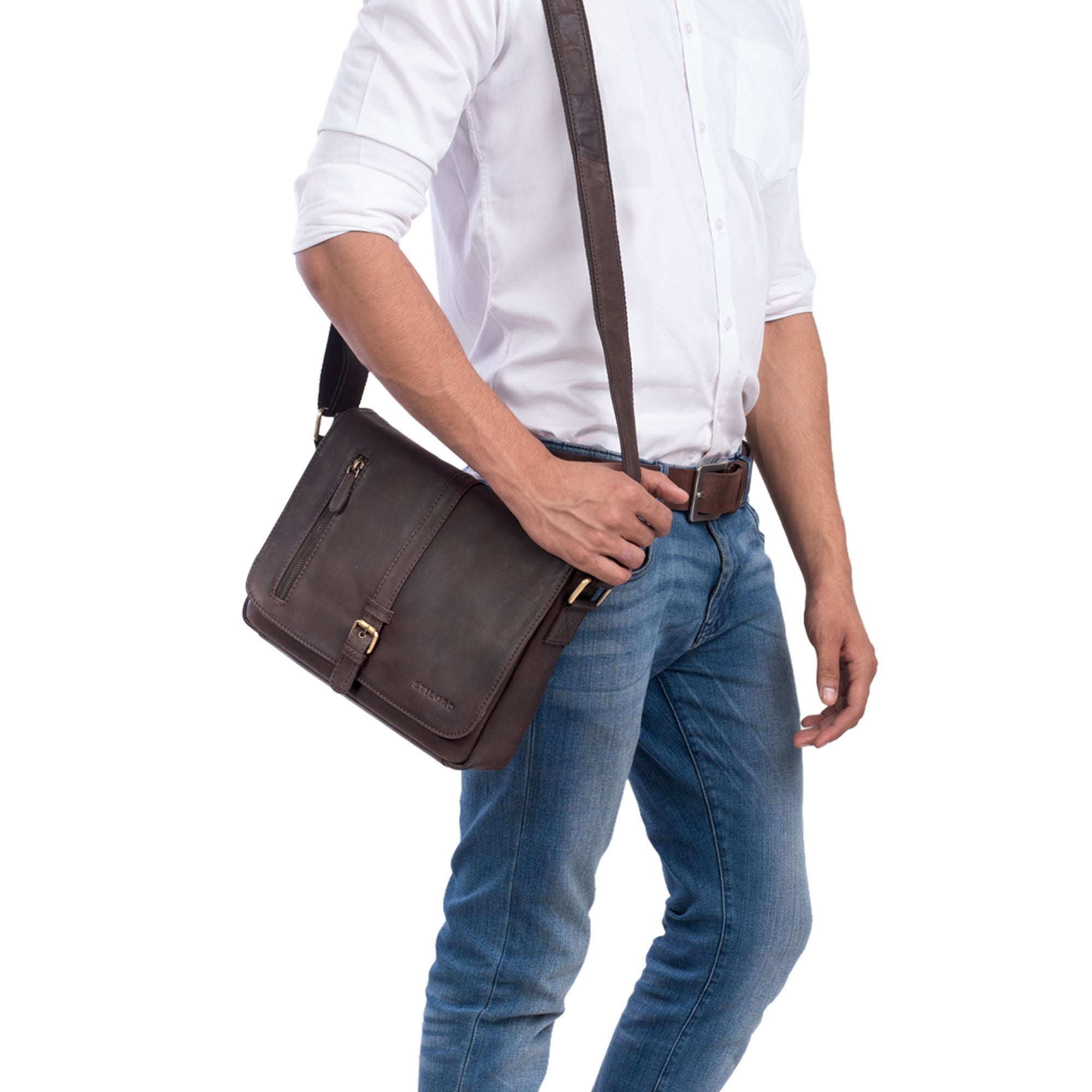 Herrentasche Leder braun