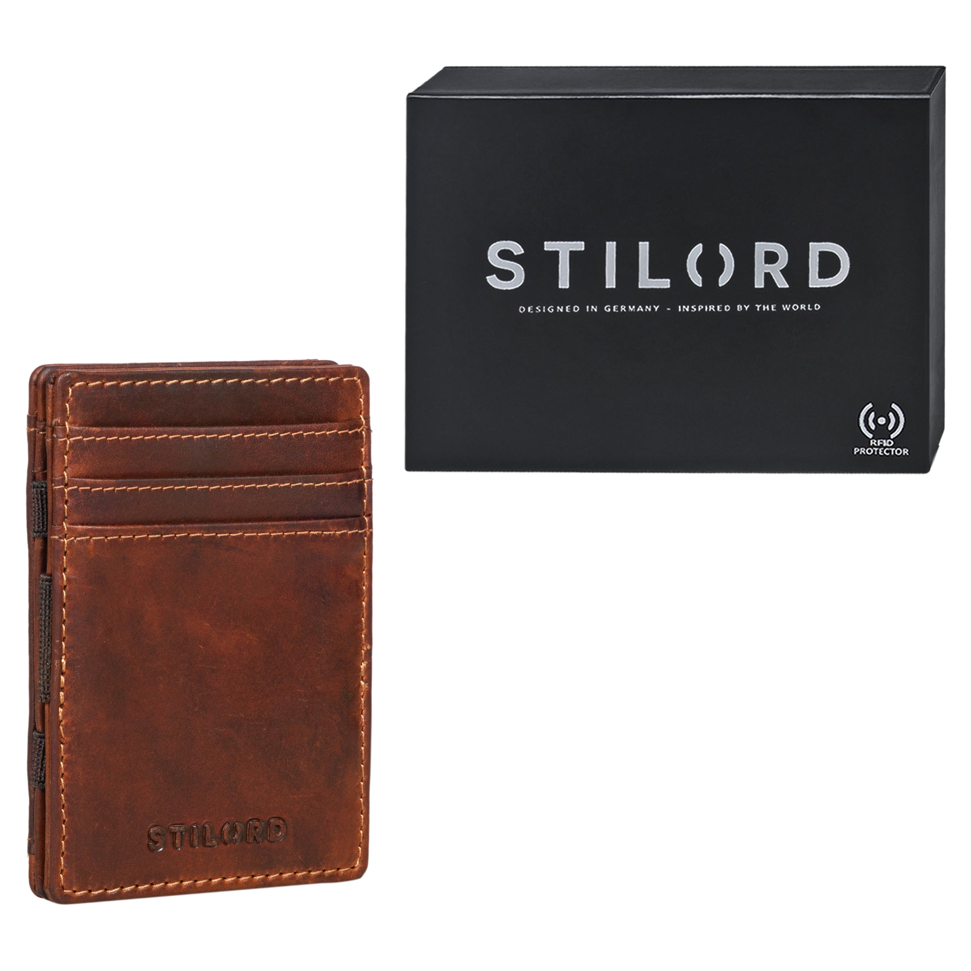 Portemonnaie Leder Geschenkbox