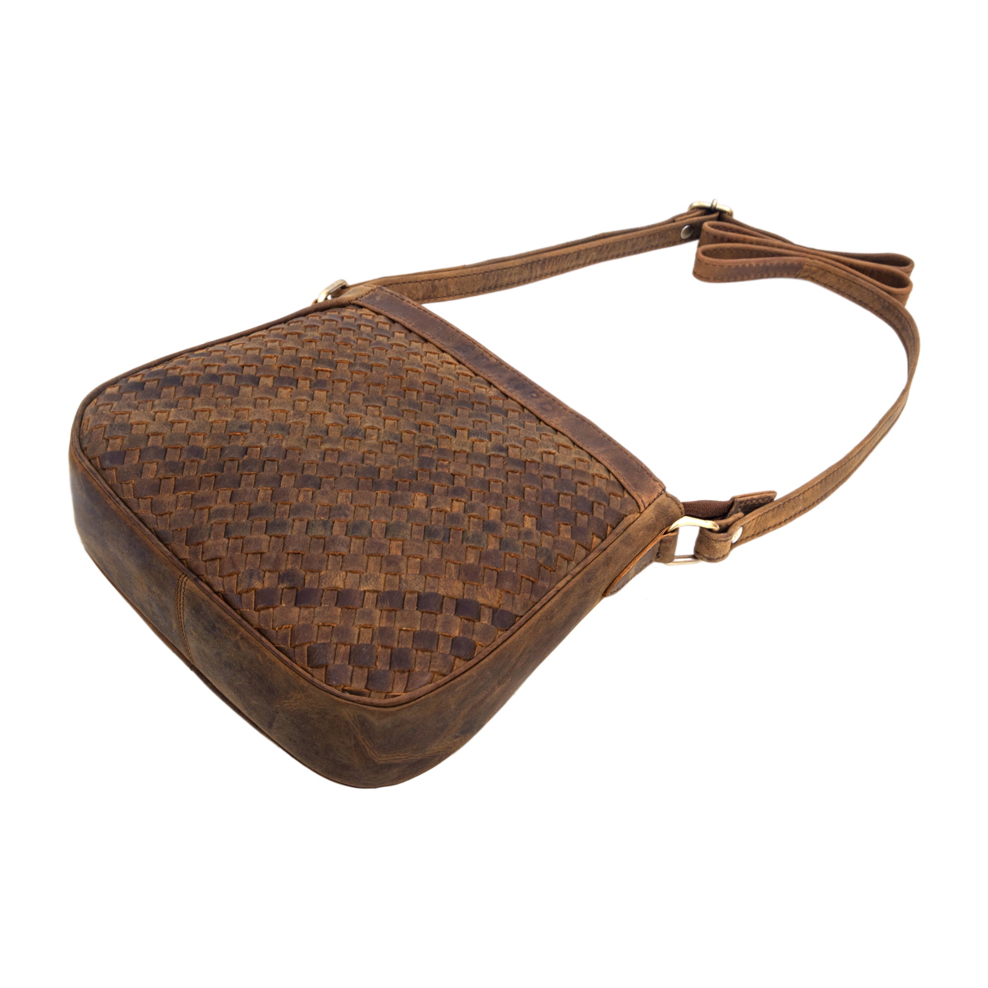 Damen Crossbody Bag Leder braun