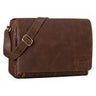 Seconda opzione "Rick" Borsa Vintage a tracolla in pelle da uomo e donna