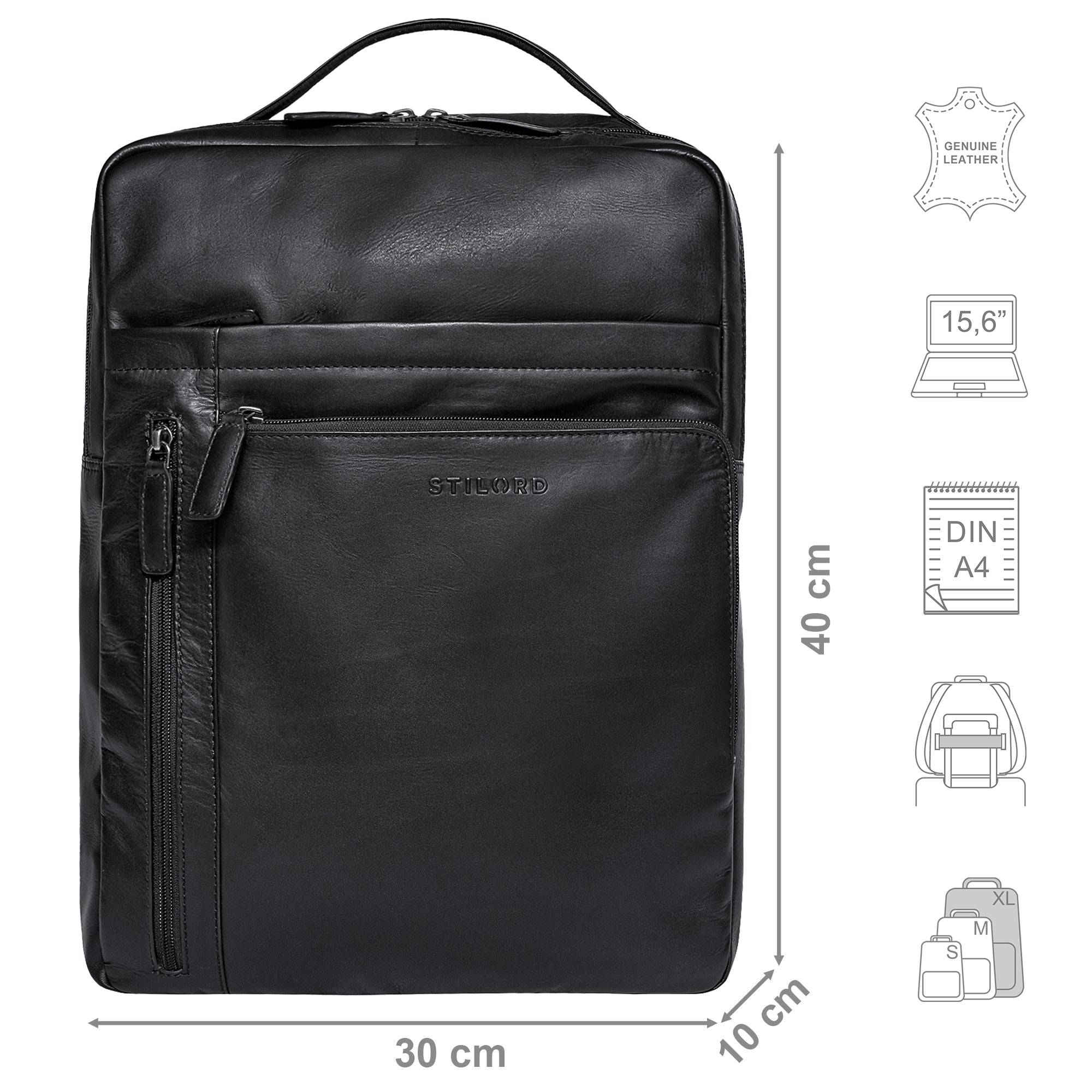 Backpack Office 15 6 Inch Leather