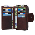 Portemonee Leder flach braun