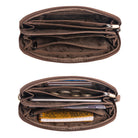 Handy Geldbörse Braun Echtleder