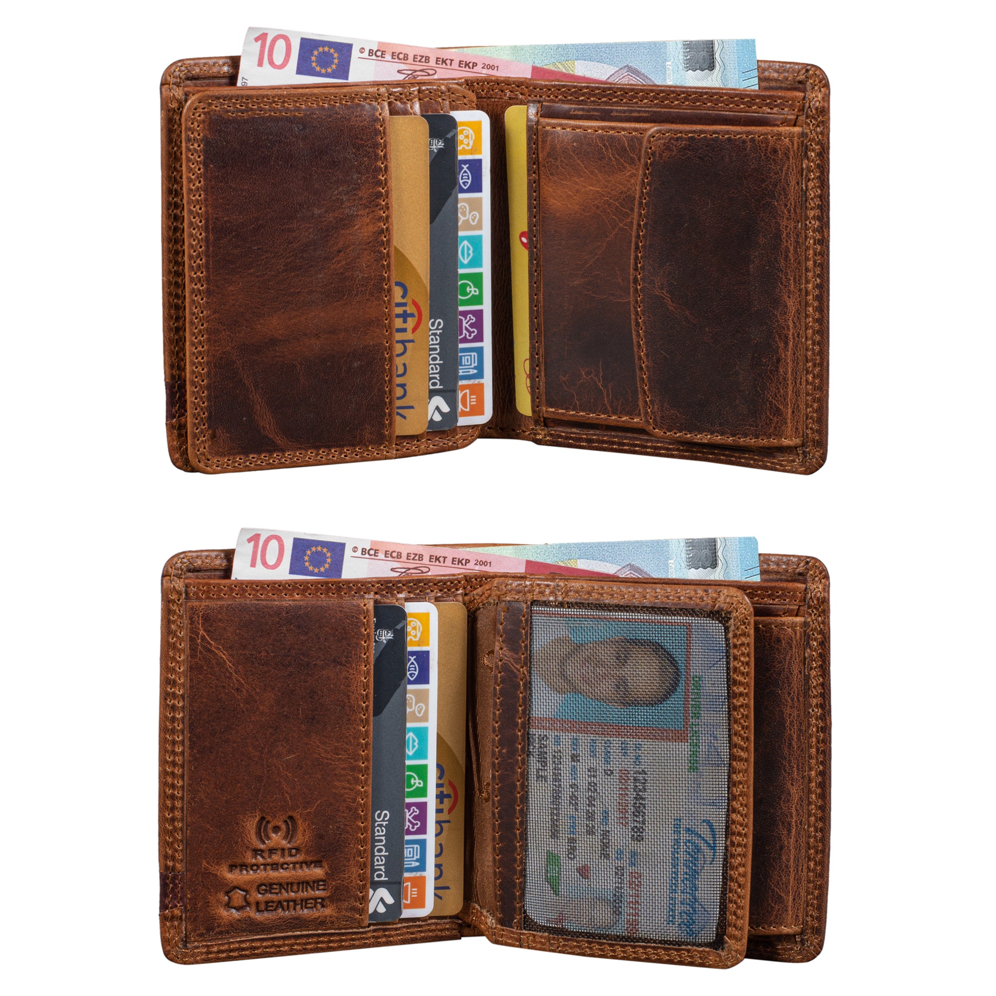 Echtleder Portemonnaie Geschenkbox