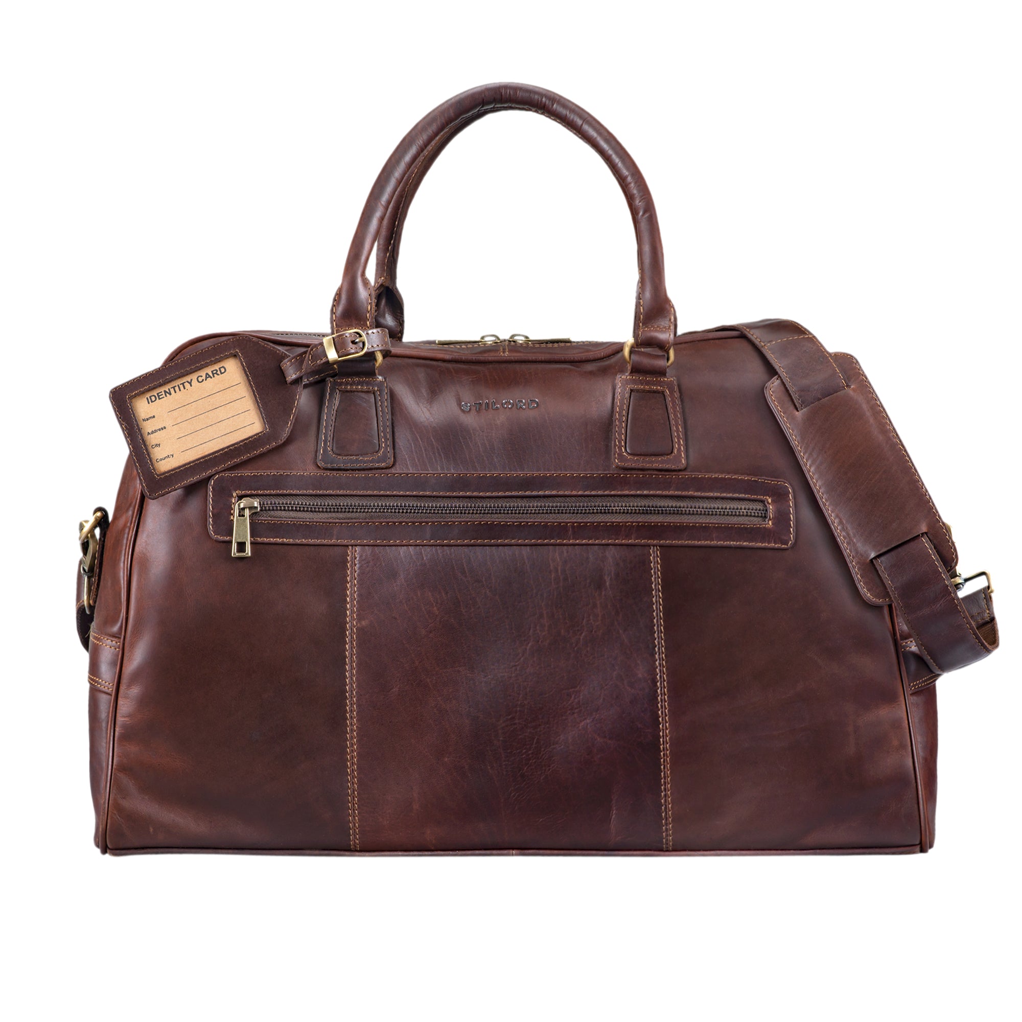 weekender leder herren cognac
